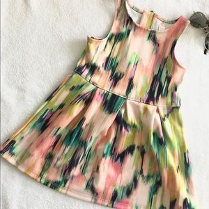 NEW CHEROKEE PEACH AND MULTICOLOR GIRLS DRESS